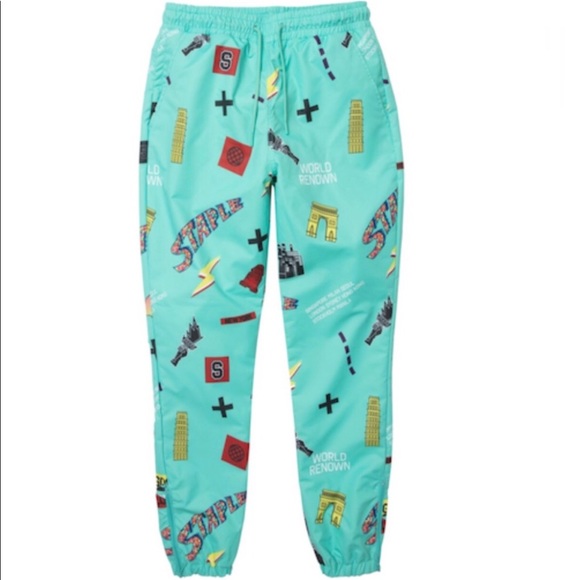 Staple Other - STAPLE World Allover Nylon Pants (NWOT)